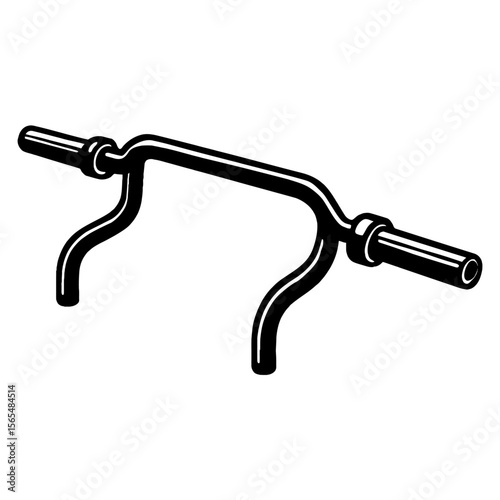 Bent Grip Barbell - Specialty Weightlifting Bar for Specific Workouts