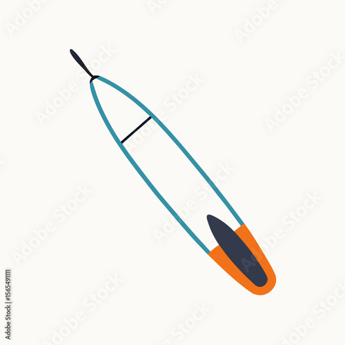 Blue and orange medical thermometer on white background health temperature