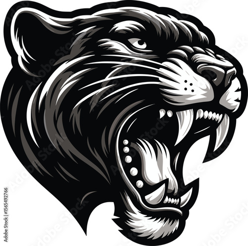 A Panther Vector clipart illustration