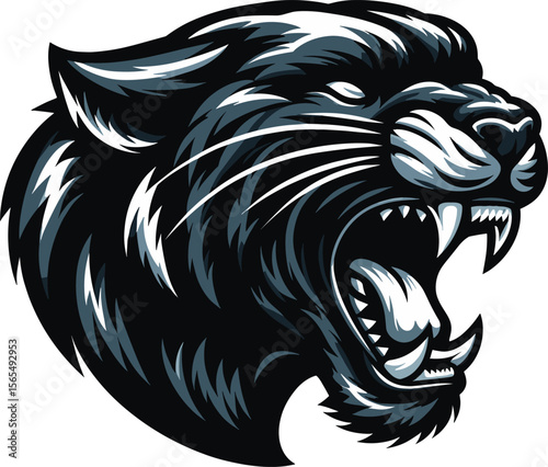 A Panther Vector clipart illustration