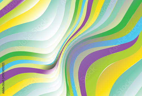 Colorful lines and straw theme, focusing more on the modern colors  creating a calming, gradient flow