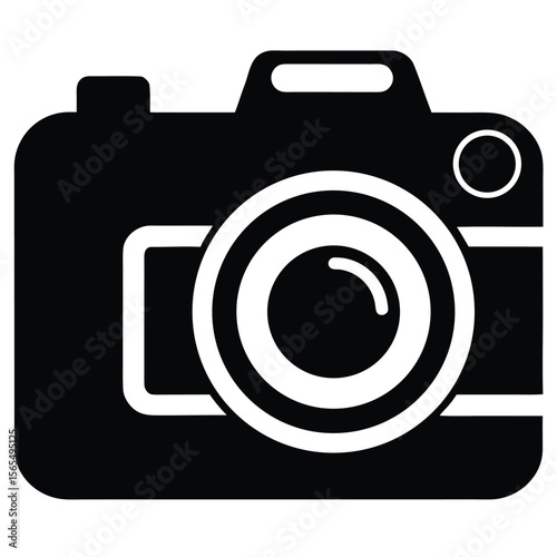 Iconic Camera Silhouette Capturing Moments with Digital Photography