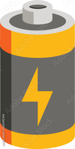Power Cell Icon: A cylindrical power cell, with a prominent lightning bolt symbol on its surface, is captured. This imagery effectively conveys the concept of energy, power.