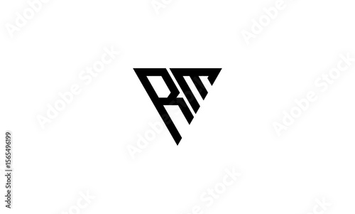 RM initial letters, monogram logo