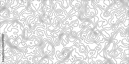 Abstract design with seamless pattern with lines topographic map. Sea map area space geometric strip grid line topo map. Abstract topographic contours map background. geographical map shades