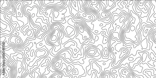 Abstract design with seamless pattern with lines topographic map. Sea map area space geometric strip grid line topo map. Abstract topographic contours map background. geographical map shades