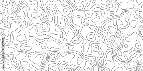 Abstract design with seamless pattern with lines topographic map. Sea map area space geometric strip grid line topo map. Abstract topographic contours map background. geographical map shades