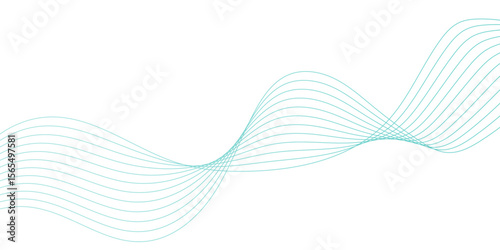 Digital frequency track equalizer Stylized line art background. flowing wave lines and glowing moving lines, Abstract dynamic colorful lines, waves. Digital landscape and business or technology