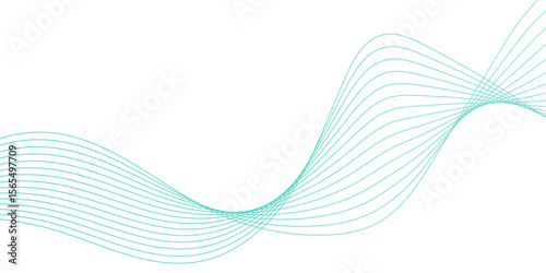 Digital frequency track equalizer Stylized line art background. flowing wave lines and glowing moving lines, Abstract dynamic colorful lines, waves. Digital landscape and business or technology