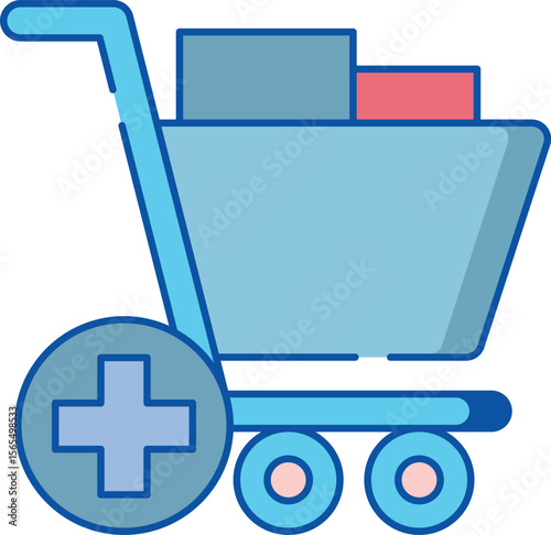 Modern add to cart shopping cart icon with clean lines and versatile color options for e commerce and web design