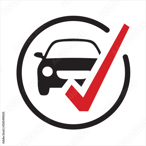 Car Check Logo  Vehicle Inspection, Auto Approval, and Quality Control Icon