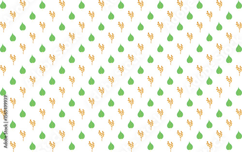 Stylish vector pattern with tropical floral elements blooms leaves. Great for modern fabric, surface design, and wrapping paper.

