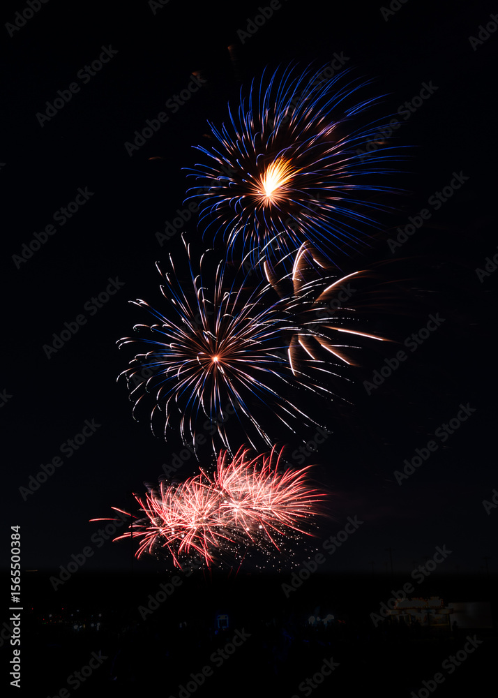 Fototapeta premium Fantastic Fireworks lighting up the sky