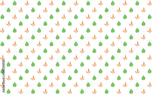 Stylish vector pattern with tropical floral elements blooms leaves. Great for modern fabric, surface design, and wrapping paper.

