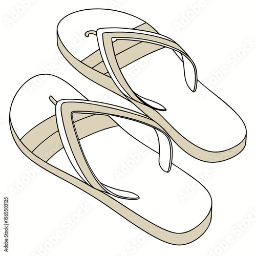 White flip flops with tan straps sandals footwear