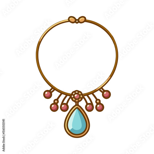 fashion necklace illustration design