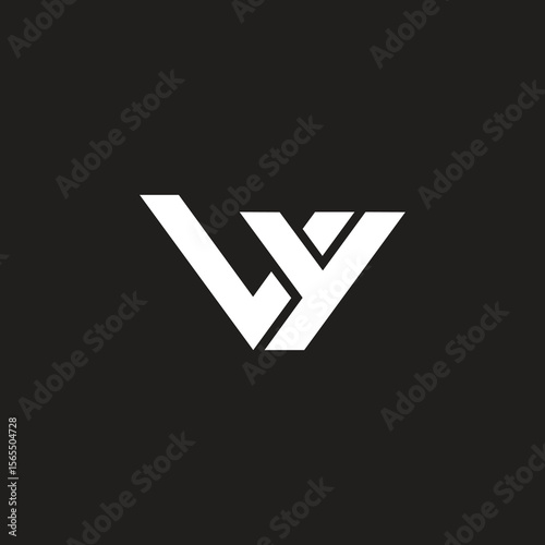 Letter VY or YV logo design modern vector template.