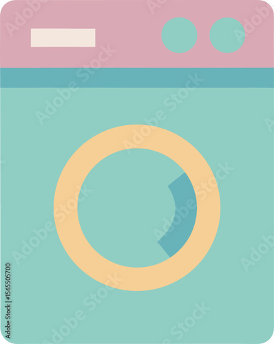 Washing Machine: Appliance & Pastel


