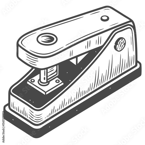 Vintage stapler office tool stationery binding