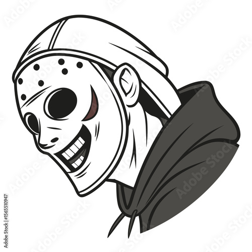 Scary hockey mask character horror villain