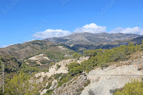 Coastal mountains of Andalucia from La Herradura	