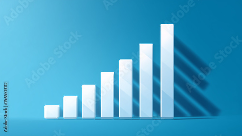Vector illustration of a business bar chart grow Free Download Vector illustration of a business bar chart grow - GFXLoad