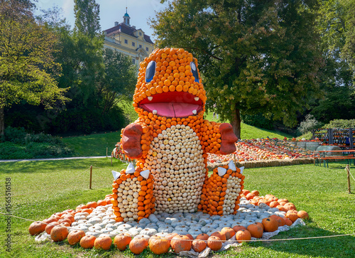 Artistic composition at the Pumpkin Festival in Ludwigsburg, Germany