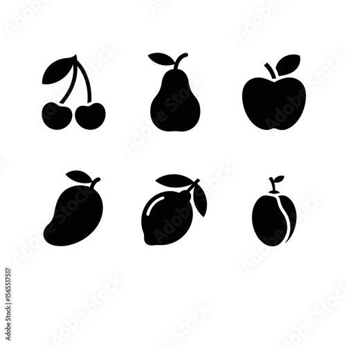 vector fruit set