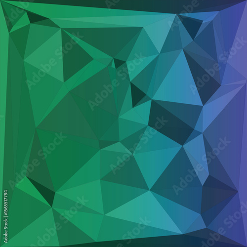 Geometric Prism of Verdant Gradient A Modern Abstract Design with Intersecting Lines and Planes Creating a Textured Effect