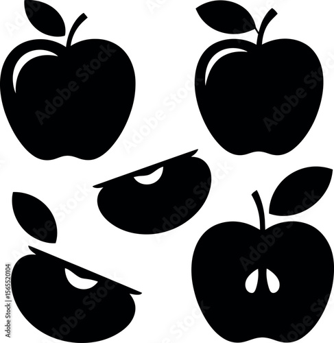 vector illustration of an apple