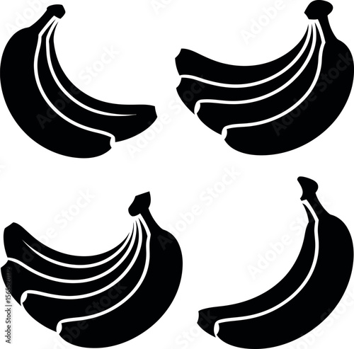 Bananas Silhouette