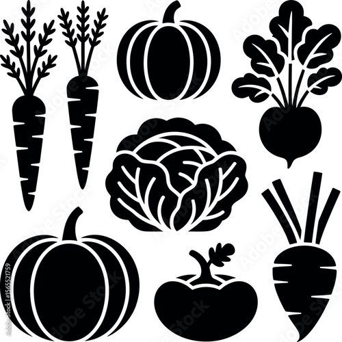 set of vegetables