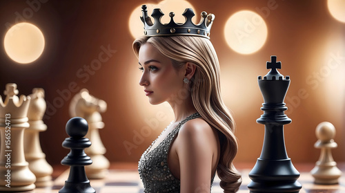 woman as chess queen