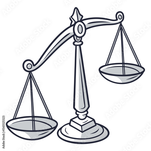 scales of justice vector illustration