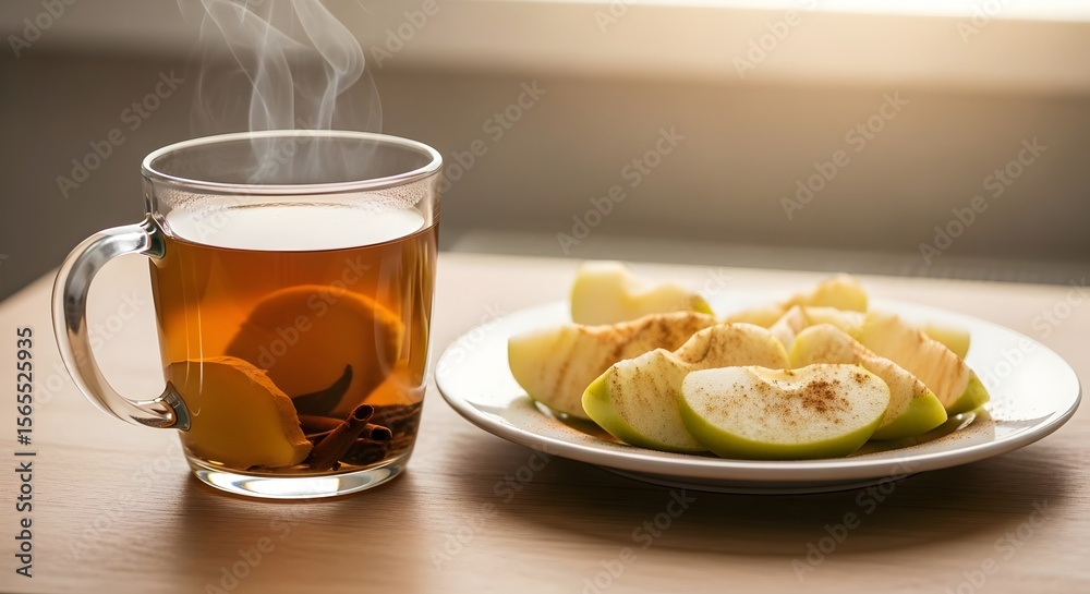 Luteal Phase Comfort Snack with Ginger Tea and Apple Slices
Luteal Phase Comfort Snack with Ginger Tea and Apple Slices