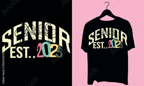 Celebrate the journey of the Class of 2025 with this bold "Back to School Vibes" tee — perfect for seniors, students, and teachers starting their final academic year with pride