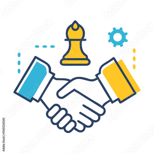 business handshake vector