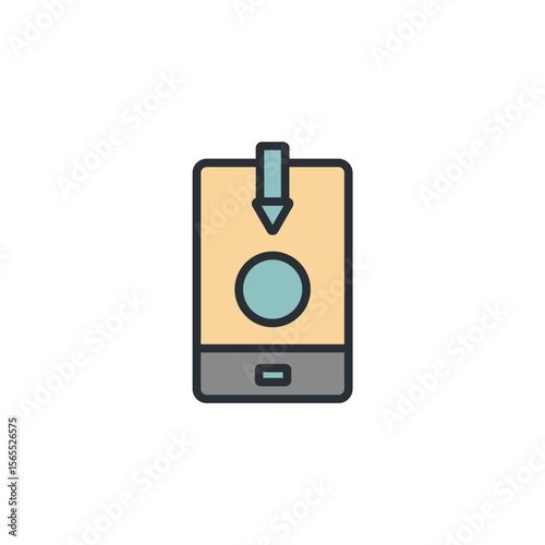 monetization icon collection .design style with background
