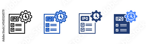 Preparation icon set multiple style collection