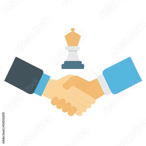 handshake vector illustration