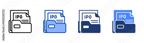Filing icon set multiple style collection
