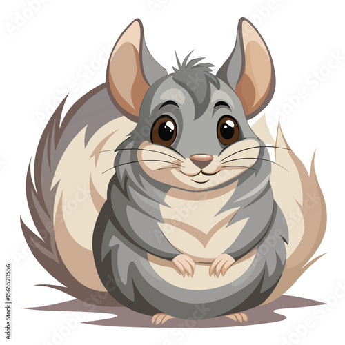 A shy chinchilla burrowing into soft bedding, showcasing its cute and delicate nature.