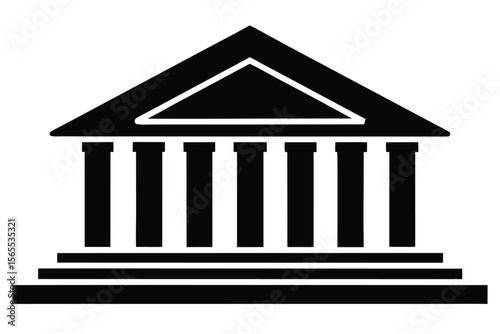 bank icon isolated on white background