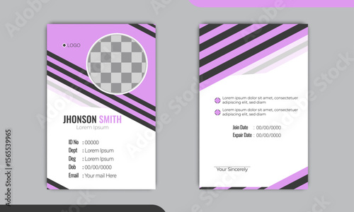 Creative Office ID Card Design Template