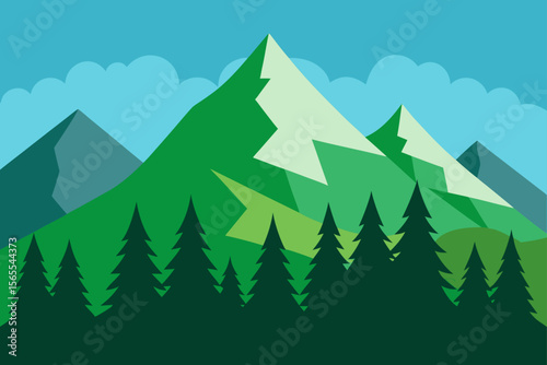 vector illustration of a forest
