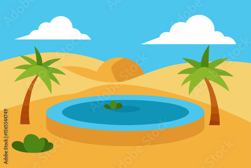 tropical island with palm trees