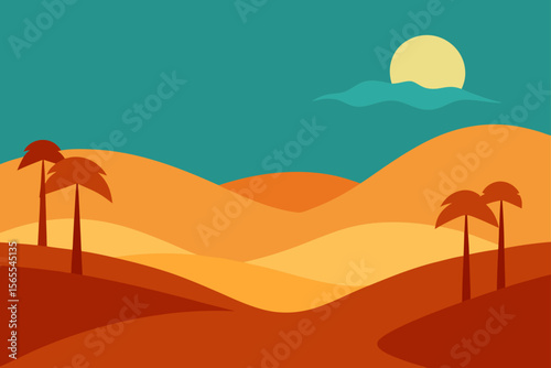 desert landscape with a desert