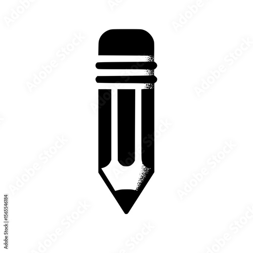 Minimalist Black SVG Silhouette of a Pencil for Education and Learning Design Projects