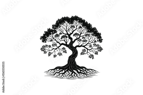 Elegant Tree of Life Illustration – Symbol of Growth