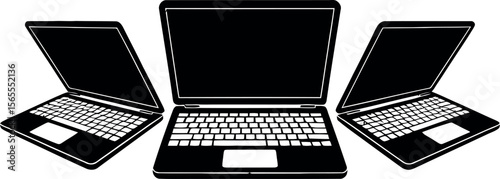 laptop vector silhouette